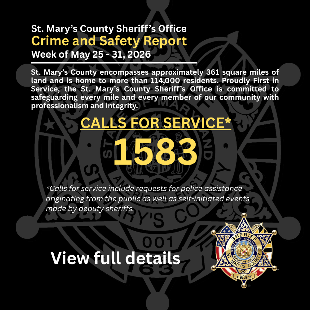 Crime and Safety Report May 25 - 31, 2026